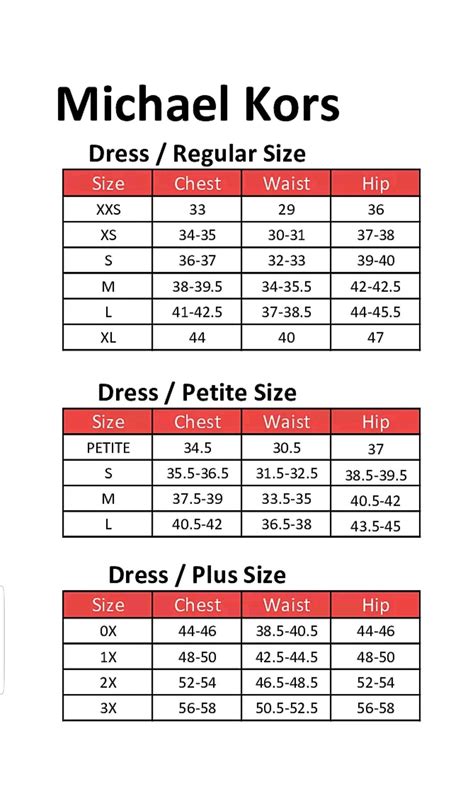 michael kors outerwear size chart|michael kors sneakers size chart.